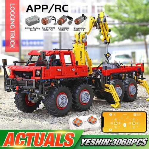 MOULD KING 13146 High-Tech Car Model The MOC-15805 Articulated 8×8 Offroad Truck Set Building Blocks Brick Kids Christmas Gift