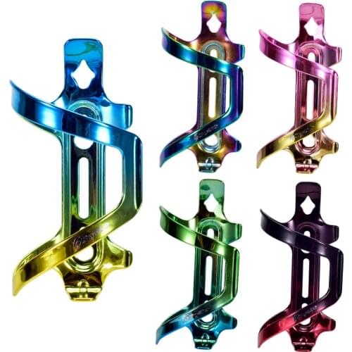 Colorful Bicycle Water Bottle Holder High Strength Aluminum Alloy Rainbow MTB Road Bike Water Bottle Cage Cycling Accessories