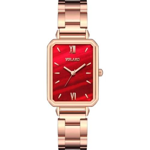 Women Fashion Quartz Watch Multicolor Dial Luxury Female Watches Simple Rose Gold Stainless Steel Ladies Wristwatch