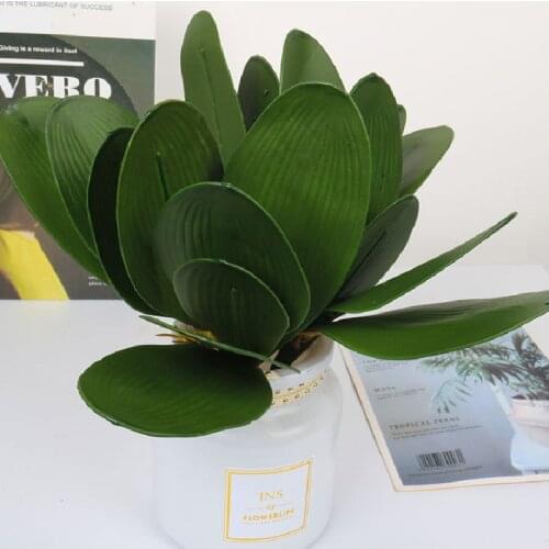 1 PCS Polyethylene Artificial Green Butterfly Orchid Leaf Family Wedding Party DIY Decoration Flower