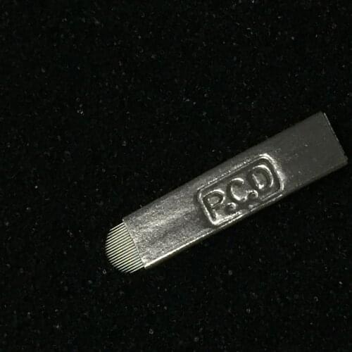 100 PCS Microblading Needles PCD 19 Pins U Shape Permanent Makeup Manual Lamina Agulhas Tebori Microblading12U/14U/19 PCD Needle