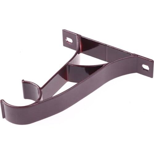 2 Pcs Metal Double Curtain Drapery Bracket Rod Suits Drape Rod Pole Curtain Rod Pole Bracket Double Rod Support 25mm