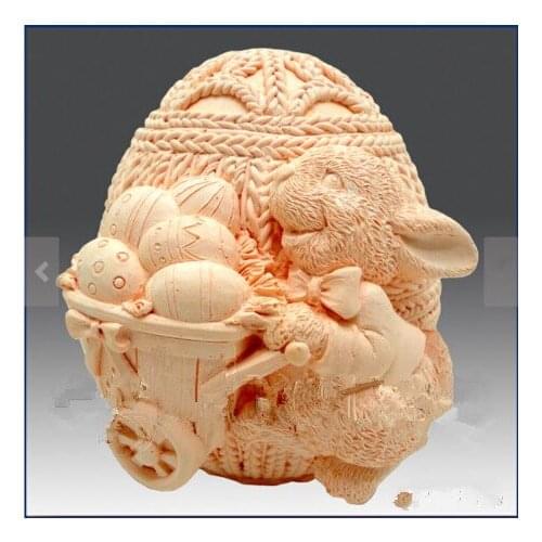 3D Easter Egg Soap Mold Silicone Mold Soap Mold Candle Molds Handmade Chocolate Animal Cake Decorating Tools Moulds PRZY 001