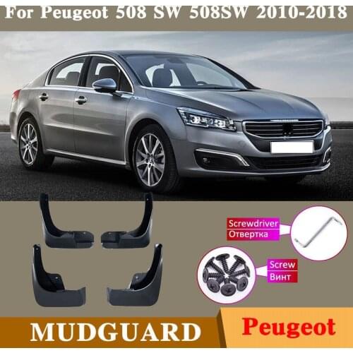 Car Products Car Accessories Fender Mudguards Splash Guards Fender Mudflaps For Peugeot 508 SW 508SW 2010-2018 Car Fender