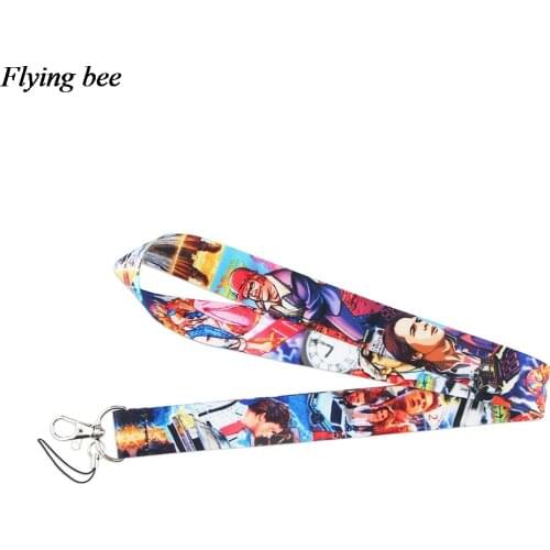 Flyingbee Women and Men Phone Lanyards movie Keychains Lanyard For Keys Badge ID Cards Holders Chain Phone Rope X0997