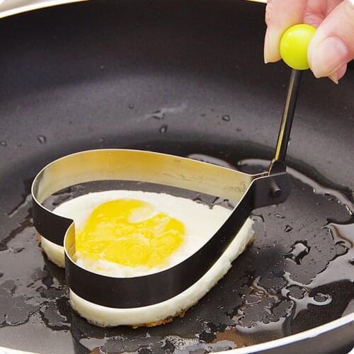 Stainless Steel 5Style Fried Egg Pancake Shaper Omelette Mold Mould Frying Egg Cooking Tools Kitchen Accessories Gadget Rings
