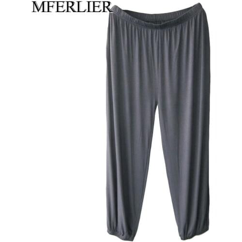 Spring Summer men Loose pants Plus size 4XL 5XL 6XL 7XL waist 145cm large size pants men 4 colors
