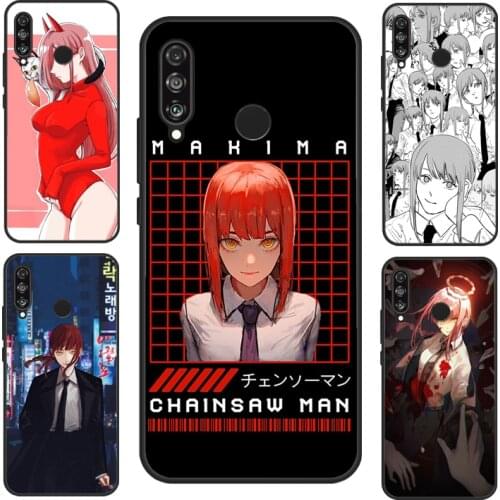 Makima Chainsaw Man Anime Case For Huawei P Smart 2019 2021 Nova 5T Mate 20 Lite P20 P30 P40 Honor 20 Pro 8X 9X 10i