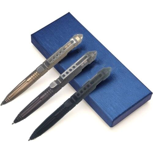 Military Tactical Pen Multifunction Self Defense Aluminum Alloy Emergency Glass Breaker Pen Outdoor EDC Security Survival Tool
