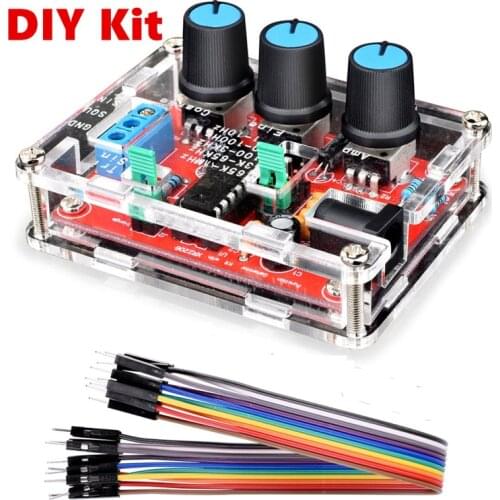 1HZ-1MHZ XR2206 Function Signal Generator DIY Kit Sine/Triangle/Square Output Signal Generator Adjustable Frequency Amplitude