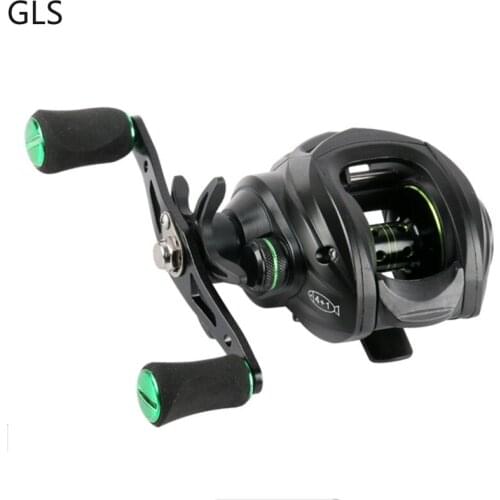 GLS New Baitcasting Fishing Reel 7.2:1 Gear Ratio 5KG Max Drag 9-speed Magnetic Brake 4+1BB Ultralight Fishing Reels