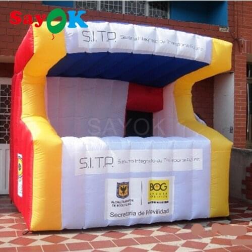 Hot Sale Inflatable Tent Inflatable kiosk Selling Booth 3x3 m Inflatable Standing Booth for Advertising promotion