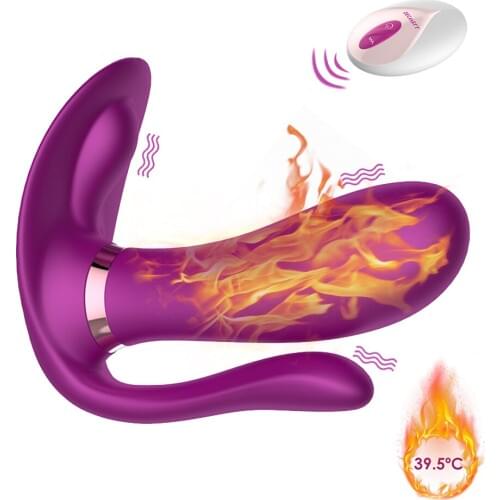 IKOKY Wireless Remote Control Anal Sex Toys For Women Couple Heating Dildo Vibrator Female Masturbation Vibrating Panties