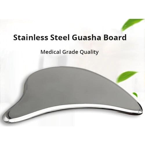 Stainless Steel Scraping Massage Tool Guasha Board Great Tools for SPA Firming Skin Shape Face Facial Body Guasha
