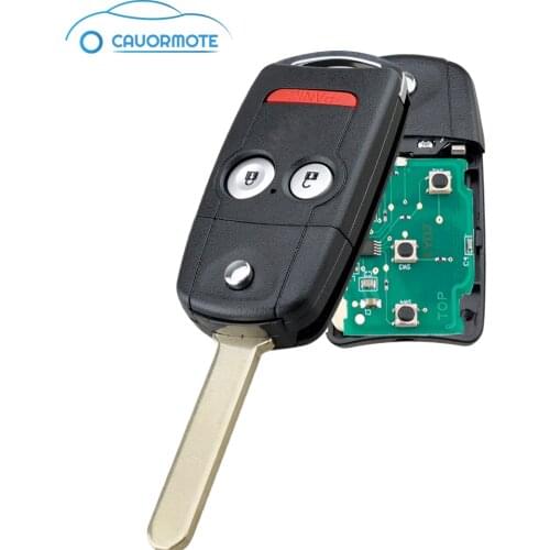 3 Buttons Car Remote Key For Acura MDX 2007 2008 2009 Central Locking Car Key For Acura RDX 2008 2009 ID46 Chip 313.8Mhz Key Fob