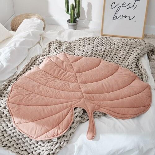 Nordic Tree Leaf Rug Soft Cotton Baby Floor Mat Rugs Kids Bedroom Nursery Living Room Home Decor Carpet Blanket Home Decoration