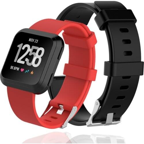 Soft Silicone Replacement Band For Fitbit Versa/Versa Lite Band Wristband Watch Strap For Fitbit Versa Bracelet Women men