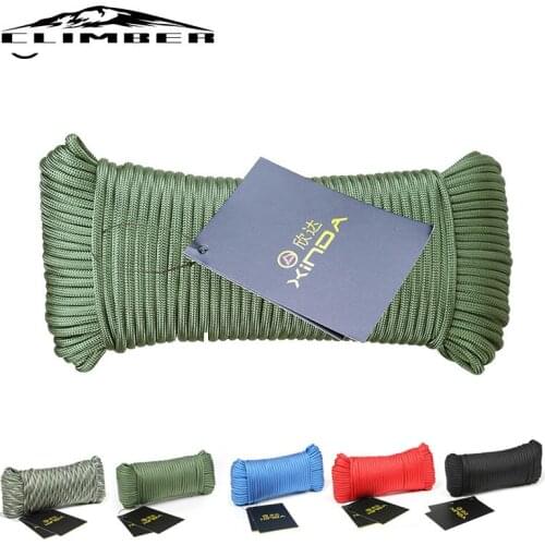 【New store 】 catch rope mountaineering outdoor auxiliary line 9 core life-saving rope equipment safety rope 31 meters