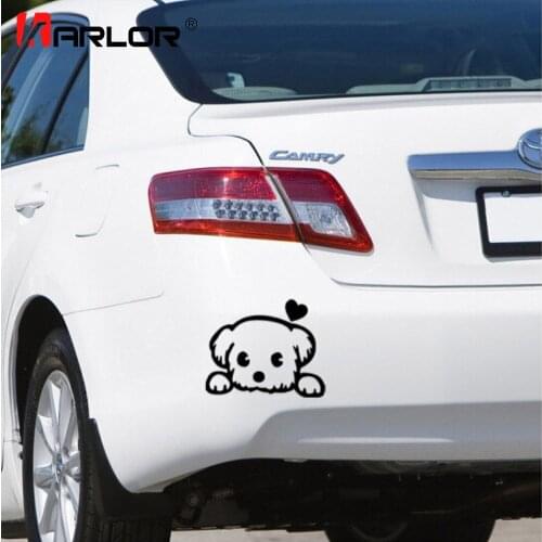 2pcs/lot Reflective Car Body Rearview Mirror Cute Dog 3D Stickers DIY Decoration Decals Vinyl Film Auto Car Accessories Products