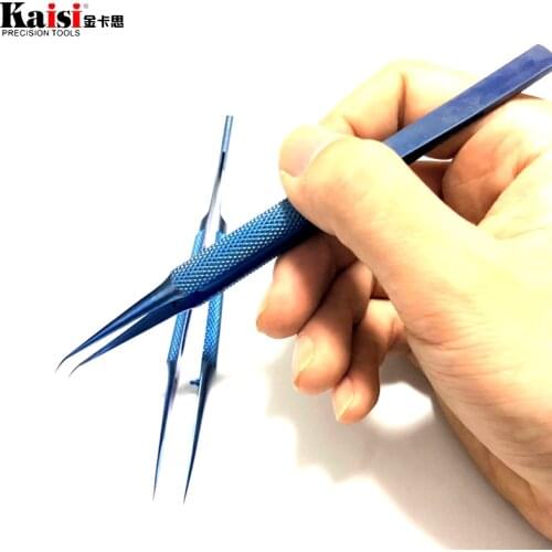 Titanium alloy tweezers professional maintenance tool 0.15mm edge precision fingerprint tweezers Apple main board copper wire