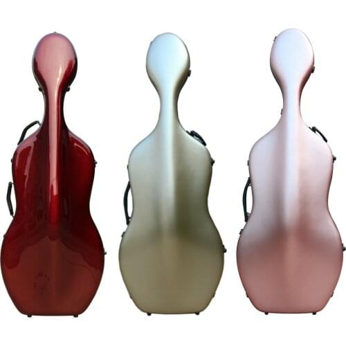 Full Size Cello case 4/4 Carbon Fiber Cello Hard Case Box Strong Light 3.6 kg