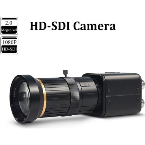 Industrial CCTV HD-SDI 2.0MP 1080P Zoom Lens 5-50mm SDI Signal + CVBS Signal Video Ouput Security Box Mini SDI Camera