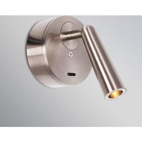 Adjustable LED Wall Lamps Modern Indoor Lighting Wall Decor 3W Wall Lights for Bathroom Living Room Bedroom Bedside Night Lights