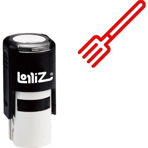 LolliZ Pitchfork Self-Inking Rubber Stamp - Modern Symbol Series