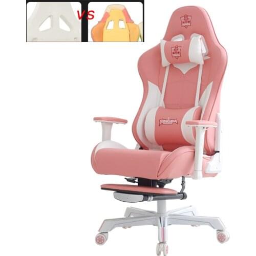 Princess Pink Reclining Adjustable Office Sport Gaming Swivel computer Chair Broadcast Seating furniture