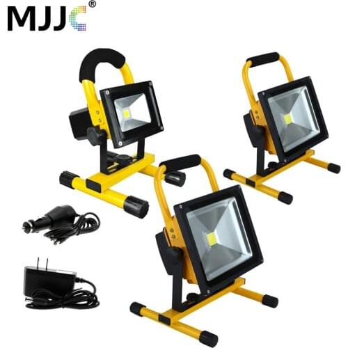 LED Work Light Rechargeable Floodlight 10W 20W 30W 50W Portable LED Flood Light Waterproof Spotlights Outdoor White Camping Lamp