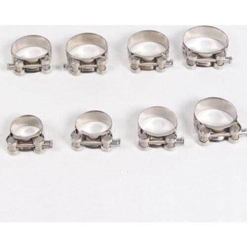 Universal 304 Stainless Steel Car Motorcycle Exhaust Pipe Clamp Exhaust Clip For Slip-on Type Car Motorcycle Muffler Sile