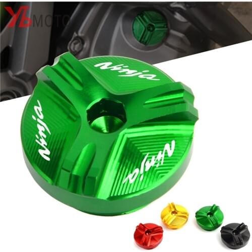 Motorcycle CNC Oil Filler Cap Plug For Kawasaki Ninja 250R 300 500R 600R 750R ZX10 ZX11 ZX12R ZX6R ZX9R ZX14R Z750 VN900 ZX-10R