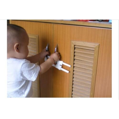 Cabinet Door Drawers Refrigerator Toilet Safety Plastic Lock for Child Kid Baby Safety Best Deal 2pcs/lot