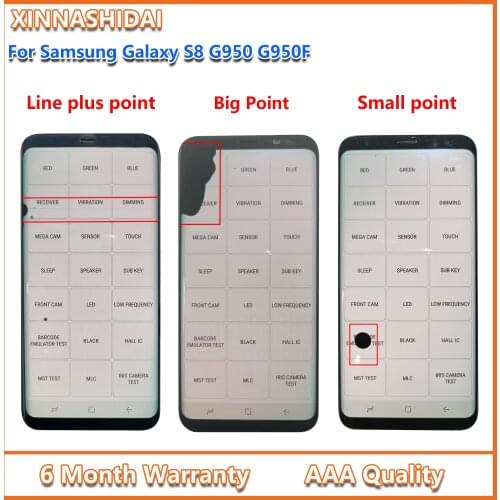 LCD For Samsung Galaxy S8 G950 G950F Lcd Display Touch Screen Digitize With Black Dots