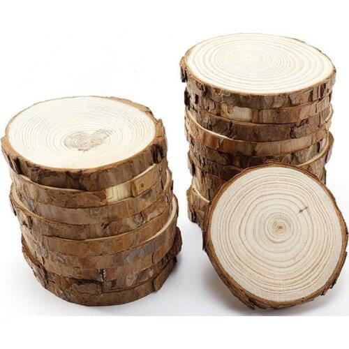 1pc 5pcs Unfinished Wood Slices Circles DIY Craft Christmas Decorations For DIY Crafts Birthday Wedding Party Decoration