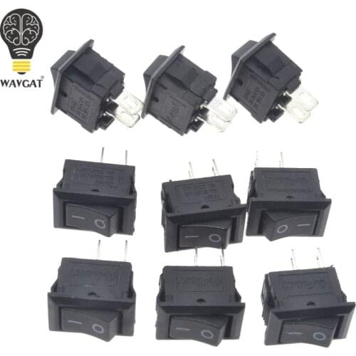 10pcs/lot 10*15mm SPST 2PIN ON/OFF G130 Boat Rocker Switch 3A/250V Car Dash Dashboard Truck RV ATV Home