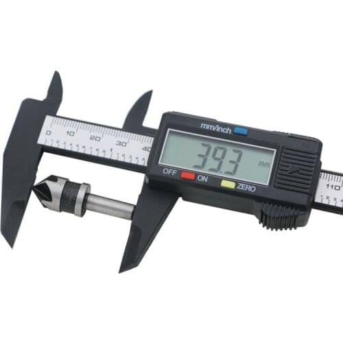 100pcsNew Arrival 150mm 6 inch LCD Digital Electronic Carbon Fiber Vernier Caliper Gauge Micrometer Measuring Tool