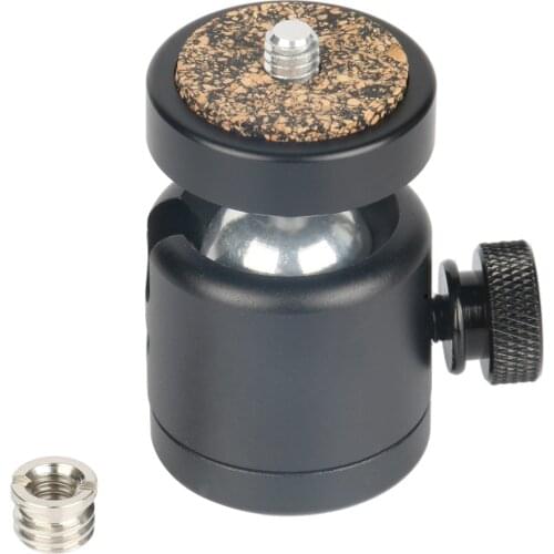 360 Swivel Ball Head 1/4" Screw Mount for DSLR Camera Tripod Ballhead Stand
