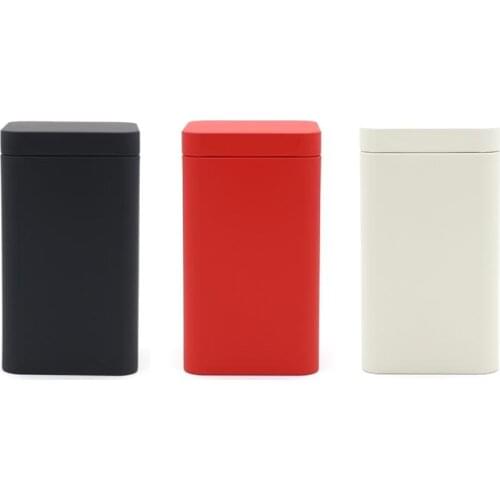 75x75x133mm square tea tin box food tin can tea box with matte finish for 150g tea packing SN1441