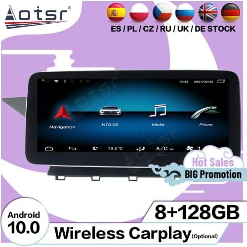 8+128GB Multimedia Stereo Android 10 Player For Mercedes-Benz GLK X204 2008 2009 2010 2011 2012 GPS Navi Radio Video Head Unit