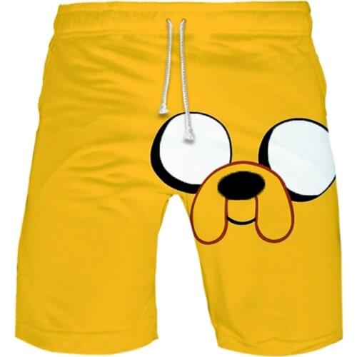 Adventure Time Finn And Jake The Dog Face Swimwear Swim Shorts Trunks Beach Board Shorts Swimming Pants Swimsuits Mens Running