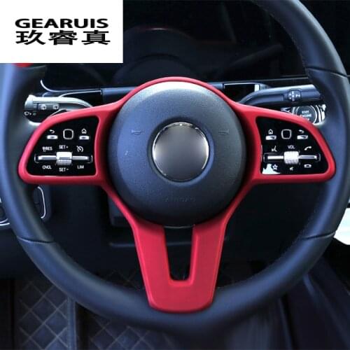 Car Styling For Mercedes Benz A B C E G Class CLA CLS GLC GLE GLS W177 W205 W213 X253 Steering Wheel Buttons Sticker Accessories