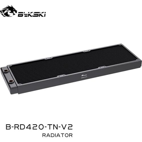 Bykski B-RD420-TN, 420mm Single Row Radiators, 28mm Thickness, Standard Water Cooling Radiators , Suitable For 140*140mm Fans