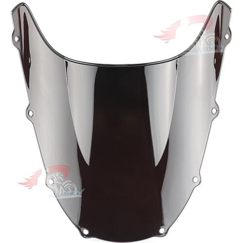 ABS BLACK Double Bubble WINDSCREEN WINDSHIELD FOR Kawasaki NINJA ZX 9R 1998-1999