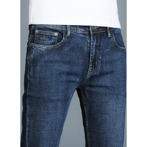 Mens Jeans Fashion Casual Hombre 2021 New Brand Skinny Jeans Men Slim Fit Denim Joggers Stretch Male Jean Pencil Pants Blue