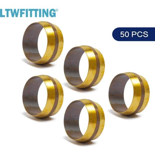LTWFITTING 7/8" Brass Compression Sleeves Ferrules ,BRASS COMPRESSION FITTING