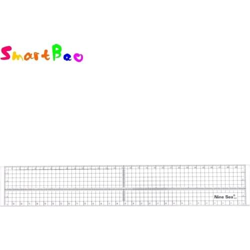 30cm Patchwork Ruler Edged By Metal; Cut-resistant Straight Ruler for patchwork 0.4cm thick #101