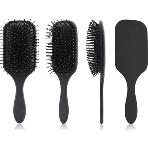 Detangling Hair Brush Set, 4pcs Detangler Brush with Rat Tail Comb, Massage Comb for Black Natural Curly Wet Dry Thick Long Hair