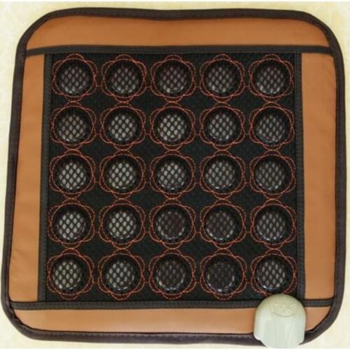 Massage cheap tourmaline heating mattress elderly seat cushion massage stones for sale 45*45CM