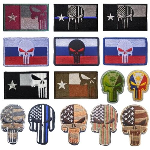 1 Pc 3D Embroidery USA Texas Russia Philippines Flag Banner Armband Military Tactical Badge Army Fan Clothing Backpack Hat Patch